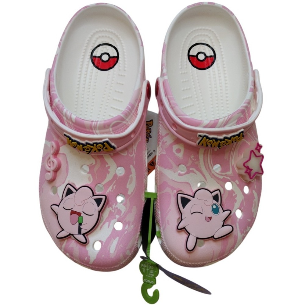 Crocs Clog Pokemon Men 9 Women 11 Pink Light Up Jigglypuff Lounge Everydaywear